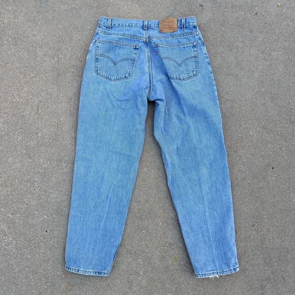 Vintage Y2K Levi’s 560 Loose Fit Tapered Leg Blue Denim Jeans 36x32 - Picture 4 of 11